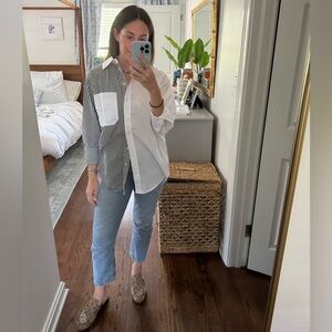 Agolde Riley Crop High Waist Straight Leg